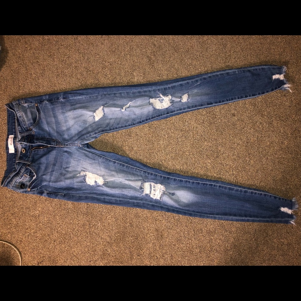 KanCan skinny jeans, size 25, blue fade jean